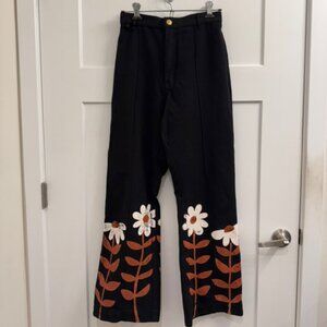 Big Bud Press Western Pants Block Print Flowers
